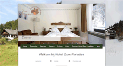 Desktop Screenshot of hotelzumparadies.nl