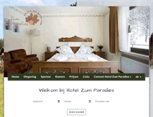 Tablet Screenshot of hotelzumparadies.nl